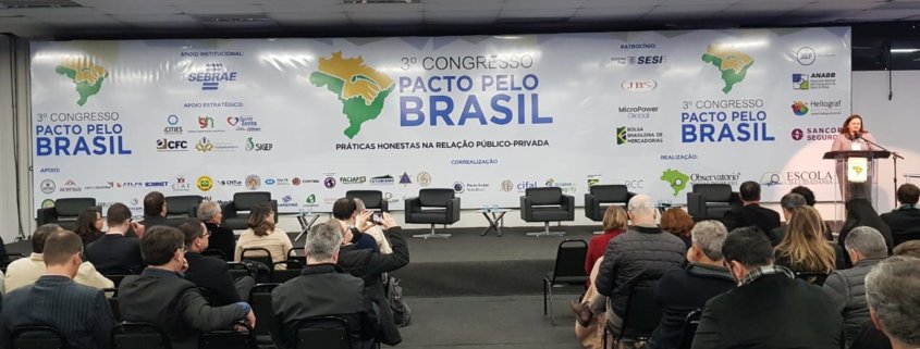 Observatório Social do Brasil - Limeira participou do 3° Congresso Pacto pelo Brasil